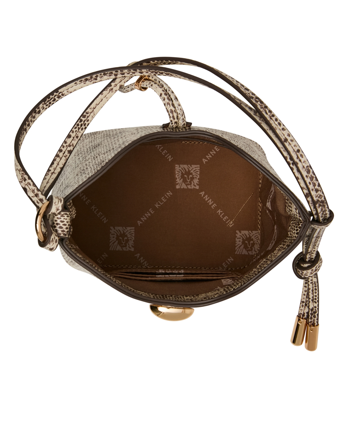 Anne Klein Mini Printed Bucket Handbag