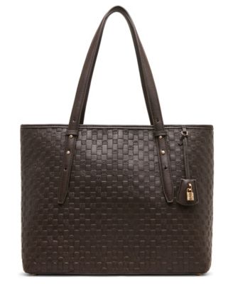 Embossed Medium Tote Handbag