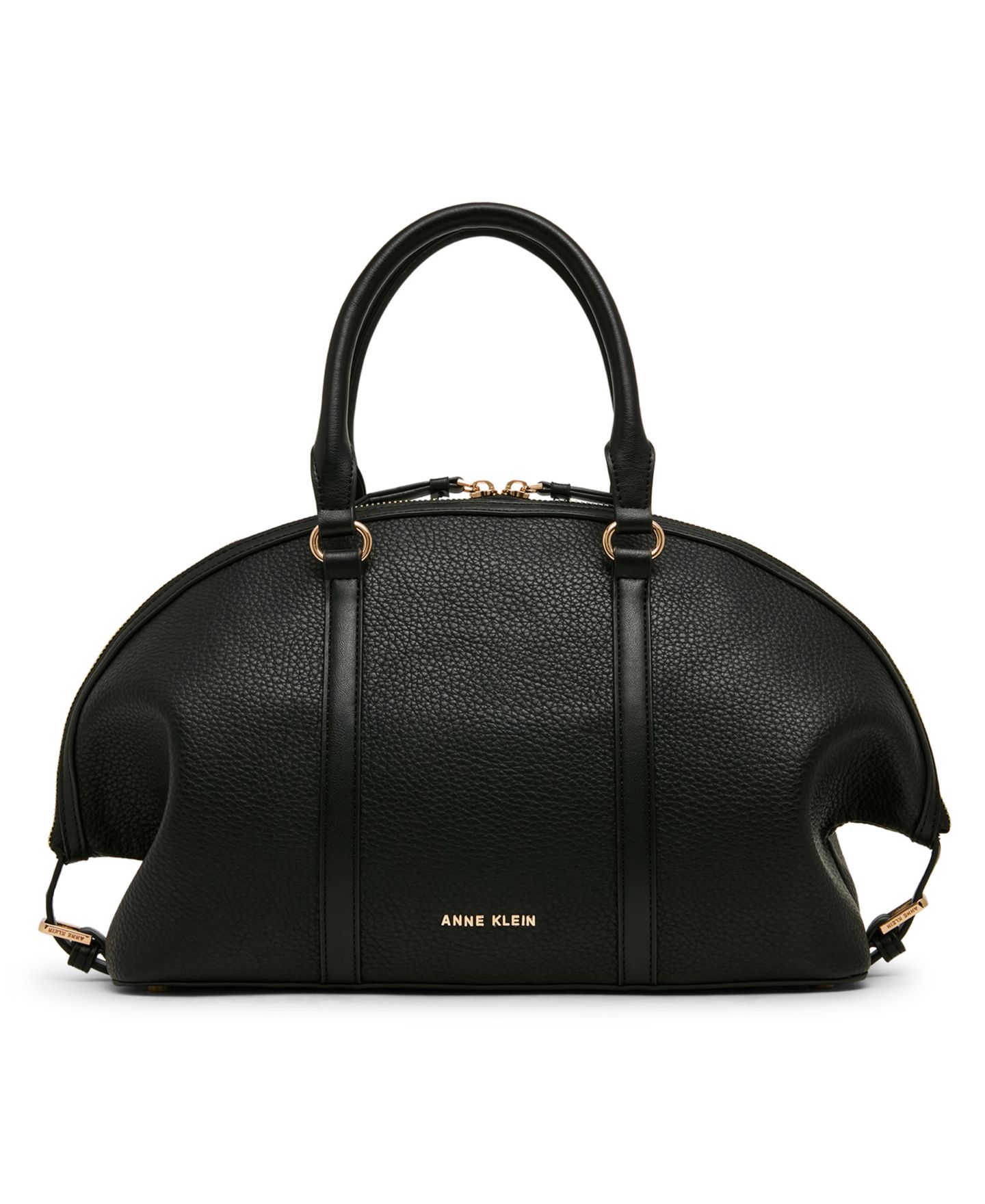 Женская сумка Anne Klein Medium Bowler Charms Satchel Handbag, цвет: Чёрный — фото 2