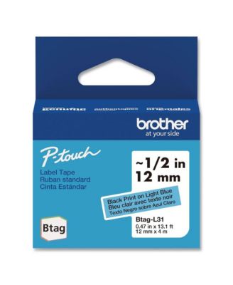 BTAGL31 0.47 in. x 13.1 ft. Genuine P-Touch BTAG Label Tapes
