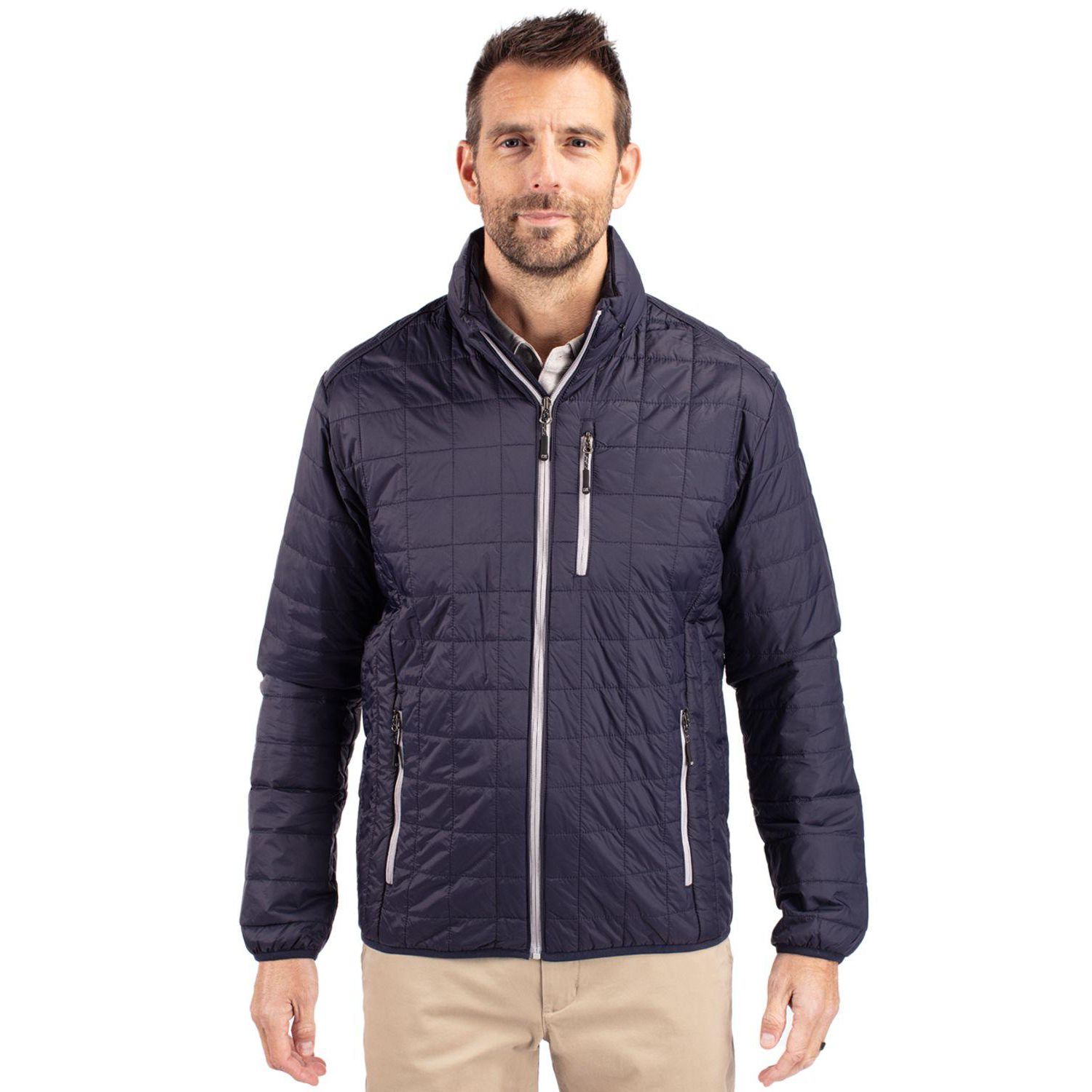 Big & Tall Cutter and Buck Rainier PrimaLoft Insulated Long Sleeve Puffer Jacket