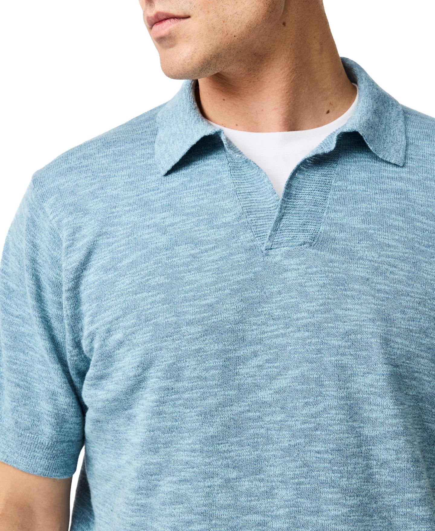 Мужское поло Rodd & Gunn Poison Bay Knit Polo Shirt, цвет: Aegean — фото 2