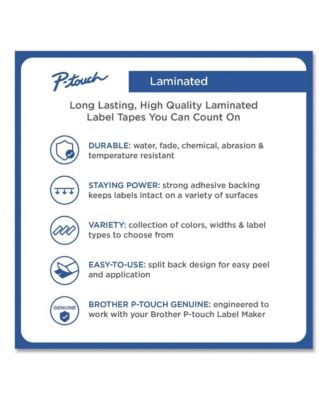 TZE541 0.7 in. x 26.2 ft. TZe Standard Adhesive Laminated Labeling Tape