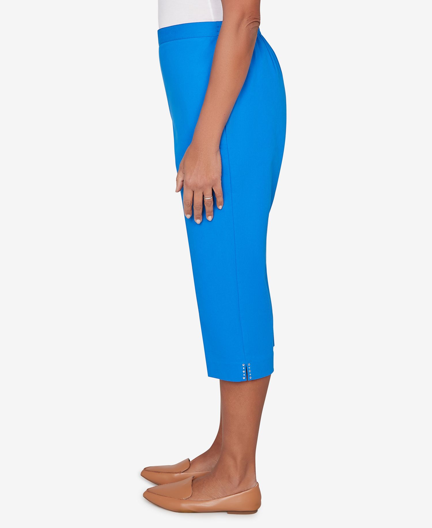 Women's Lady Liberty Heat Set Side Seam Pocket Capri Pants