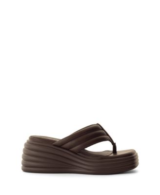 Women's Flames Square Toe Wide Wedge Sandal