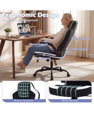 Ergonomic Computer Office Chair with 90degree(s) Flip-up Armrests