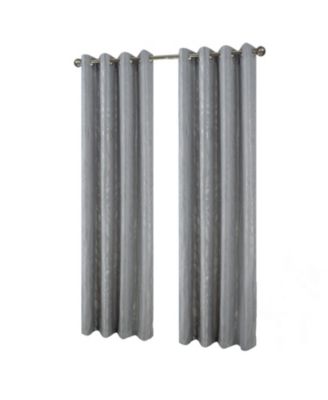 Bexley Foil Jacquard Polyester Window Curtain Grommet Panel 52" x 84"