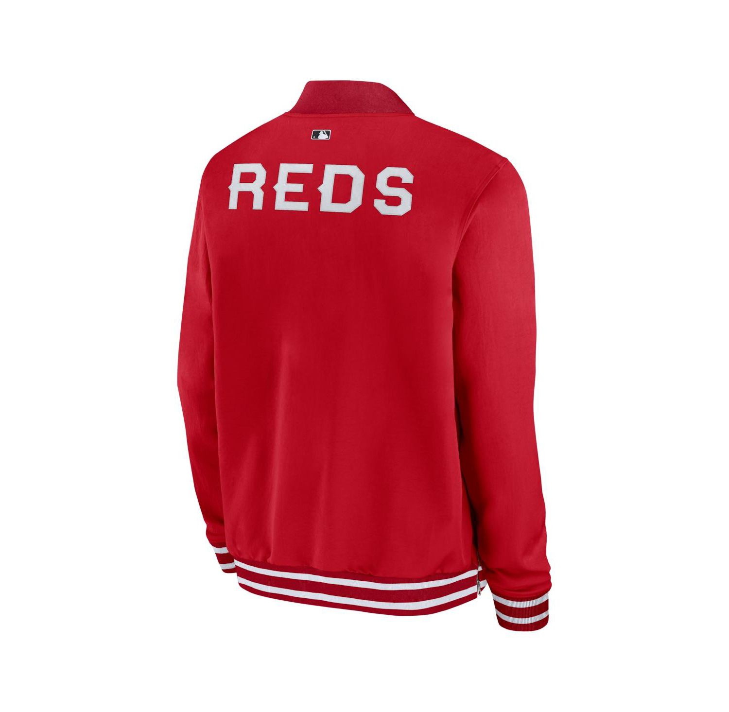 Men's Red Cincinnati Reds 2026 City Connect Authentic Collection Relaxed Full-Zip Bomber Jacket