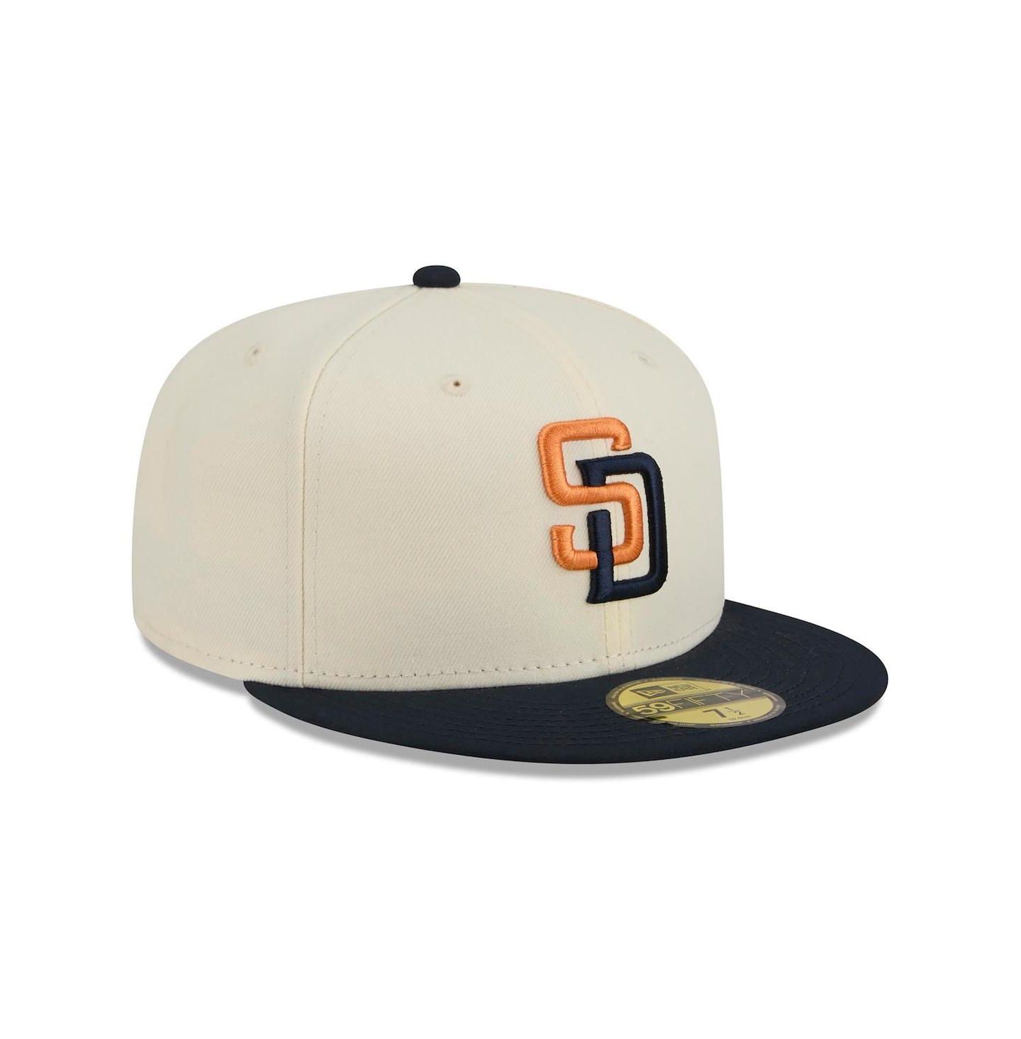 Мужская кепка New Era Cream/Navy San Diego Padres 2026 City Connect 59FIFTY Fitted Hat — фото 3