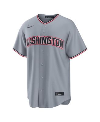 Men's James Wood Gray Washington Nationals Road Replica Jersey