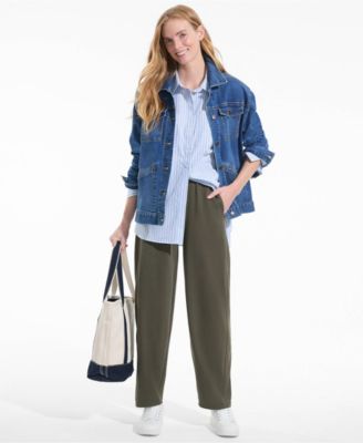 Women's Sport Knit High Rise Barrel Ankle Pants