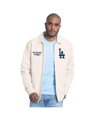 Men's White Los Angeles Dodgers Franchise Lightweight Full-Zip Jacket