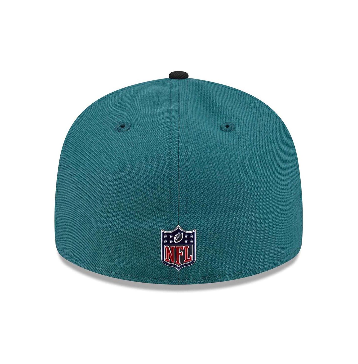 Мужская кепка New Era Midnight Green/Black Philadelphia Eagles 2026 NFL Draft Pre-Curved 59FIFTY Fitted Hat — фото 4