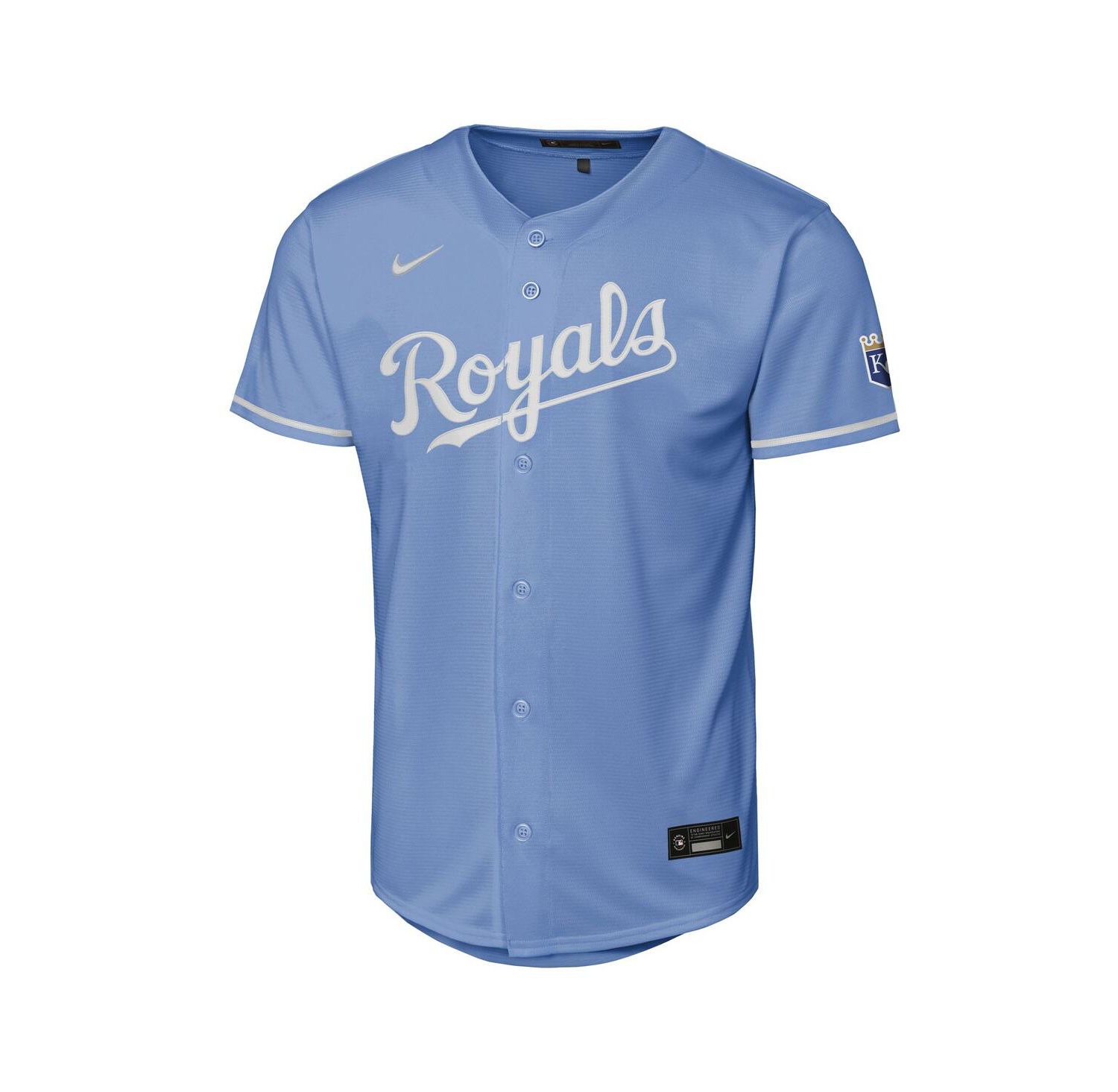 Big Boys and Girls Light Blue Kansas City Royals Alternate Stadium Jersey