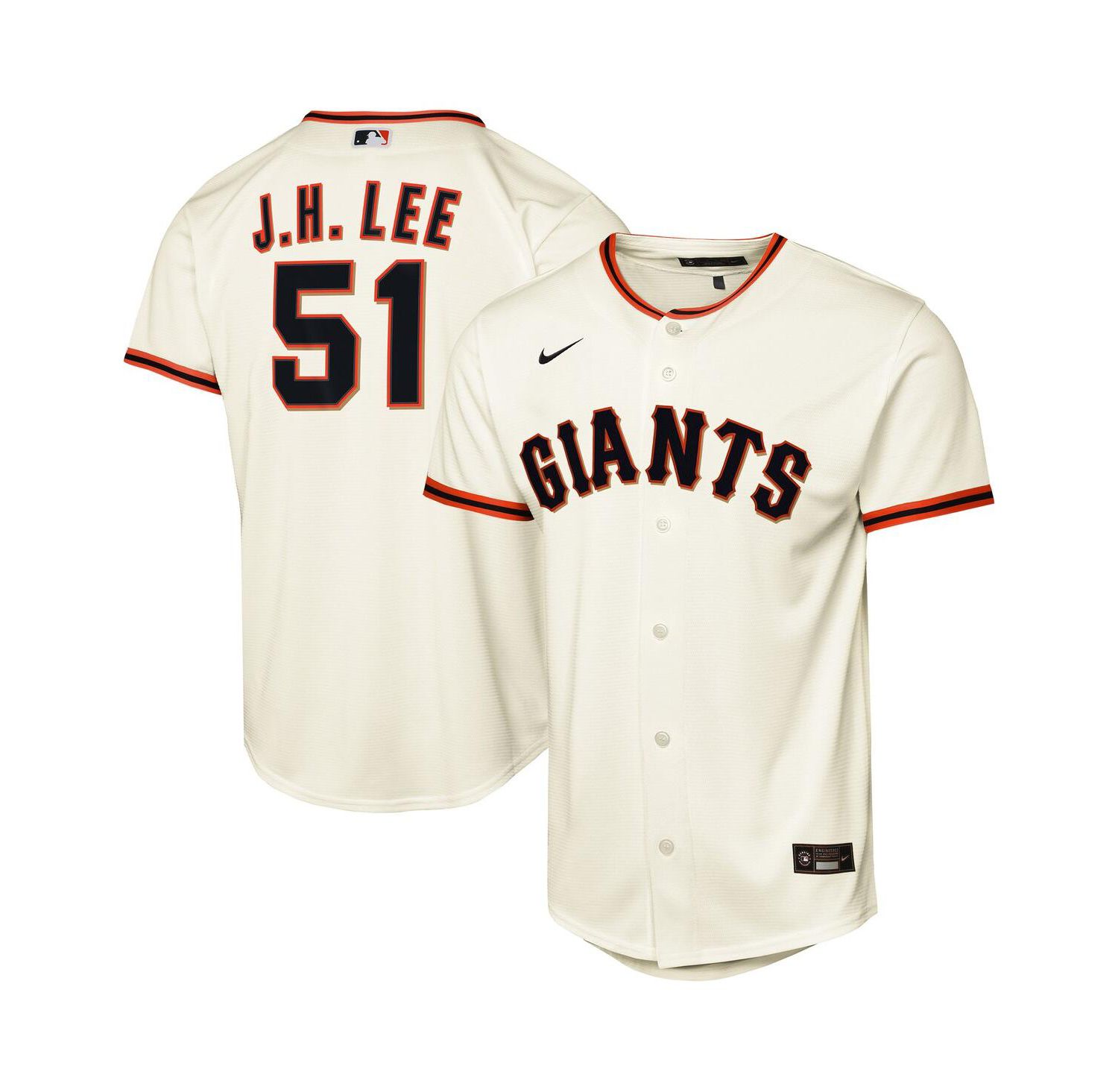 Big Boys and Girls Jung Hoo Lee Cream San Francisco Giants Home Replica Player Jersey