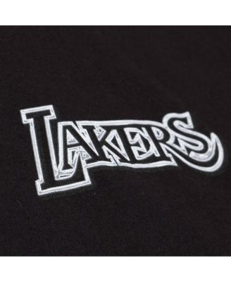 Mitchell Ness Men's Black Los Angeles Lakers Chrome Heritage T-Shirt