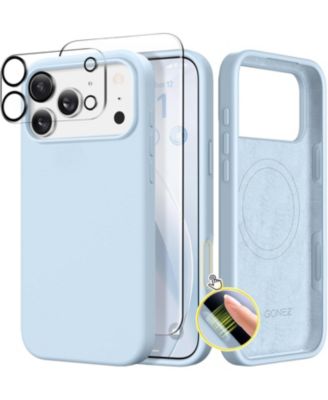 Magnetic for iPhone 17 Pro Max Case, Compatible with MagSafe Liquid Silicone Anti-Scratch Shockproof Protective Phone Case