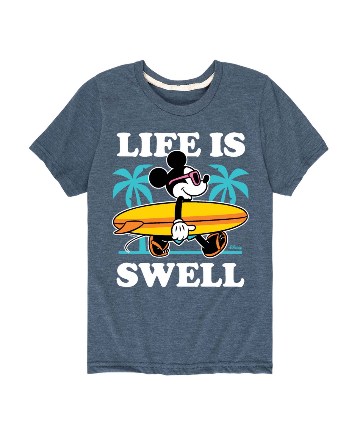 Disney Boys' Toddler 2T-5T Graphic Short-Sleeve T-Shirt - Heather Blue