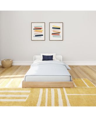 Max and Lily Mid-Century Modern Twin Floor Bed