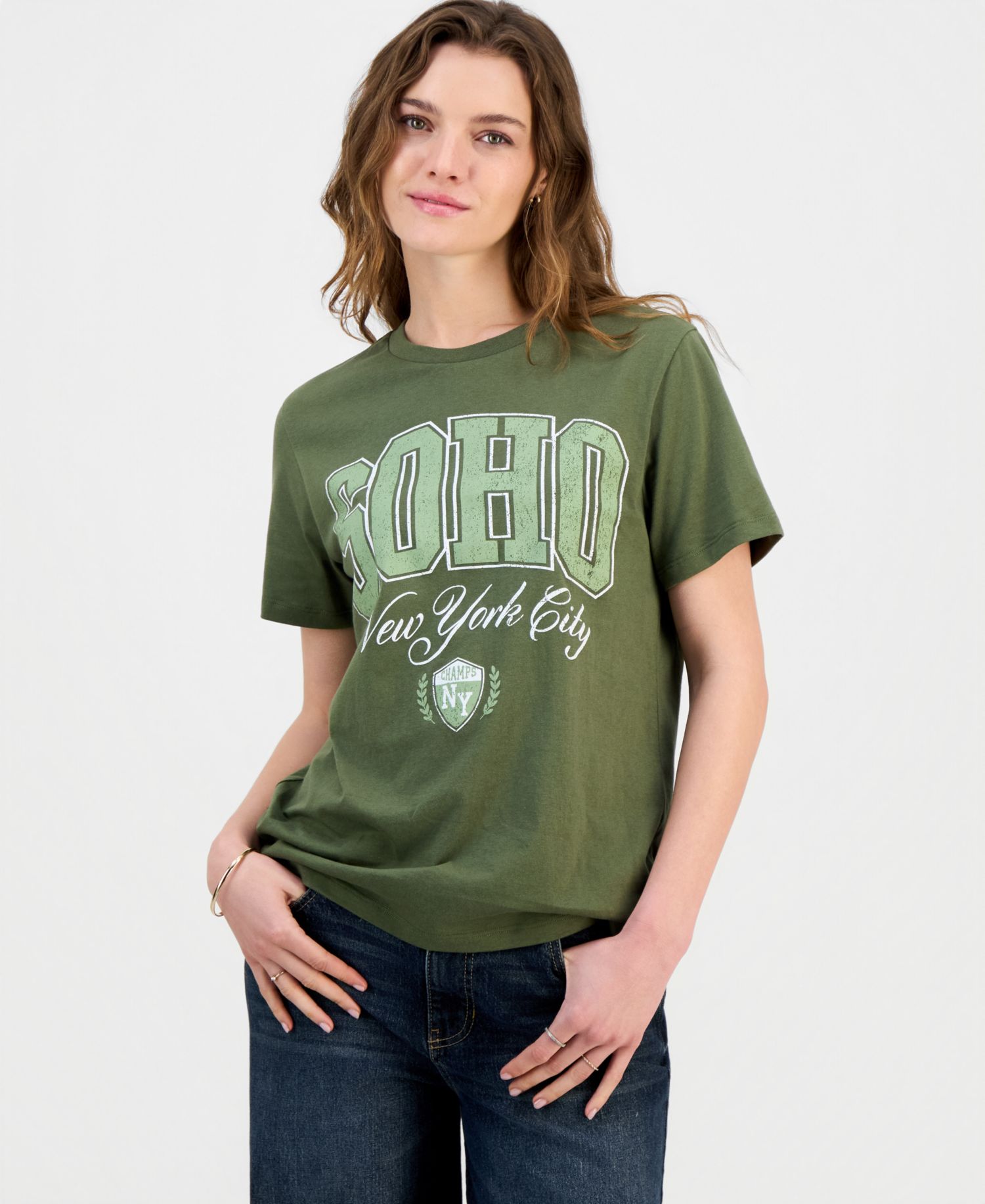 Juniors' Soho NYC Graphic-Print Tee