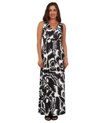 Women's Abstract Print Maxi Dress