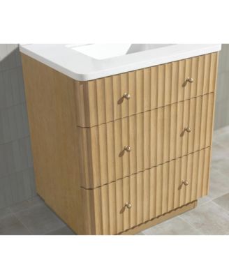 La Jolla 30", Freestanding, Oak Finish