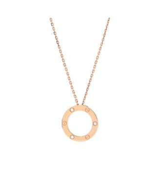 3 Diamonds Love Pendant Necklace