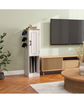 44.49" Slim AV Media Stand with 2 Drawers & 3 Hooks
