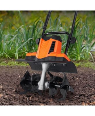10 Amp Electric Tiller, 14" Tilling Width, Corded Cultivator for Lawn Digging