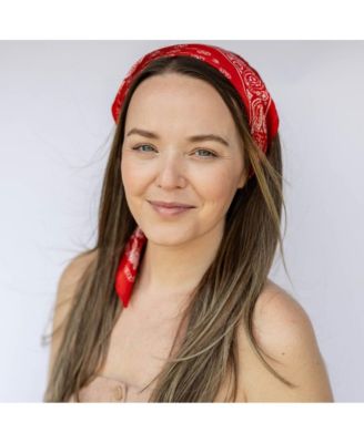 Women's Satin Paisley Headscarf