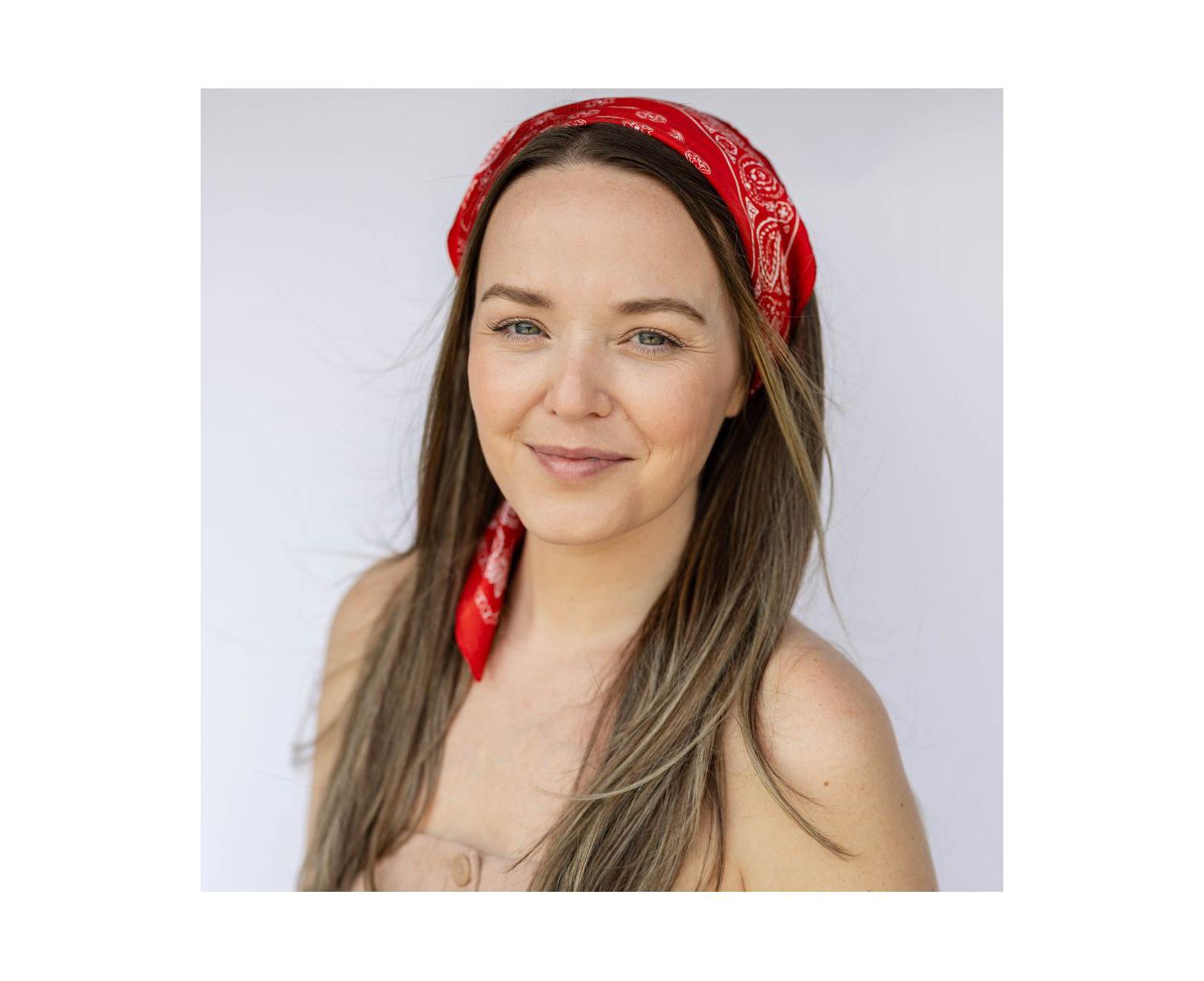 Women's Satin Paisley Headscarf