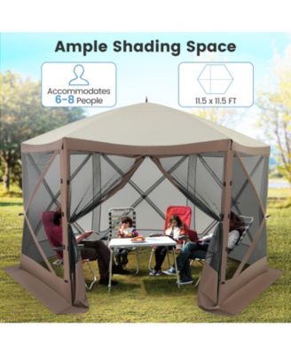 Pop Up Gazebo Screen House Tent with Mesh Netting Walls