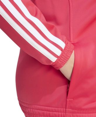 Plus Size Essentials Tricot Three Stripes Track Jacket