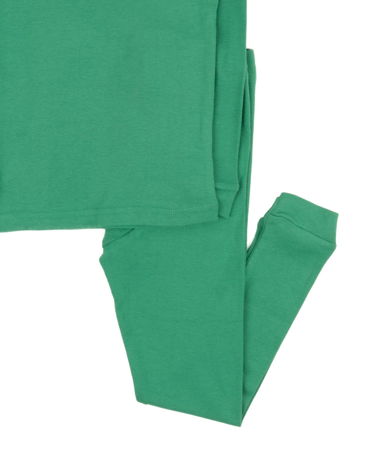 Kids Matching Family Two Piece Cotton Long Sleeve Solid Color Pajamas 6-14