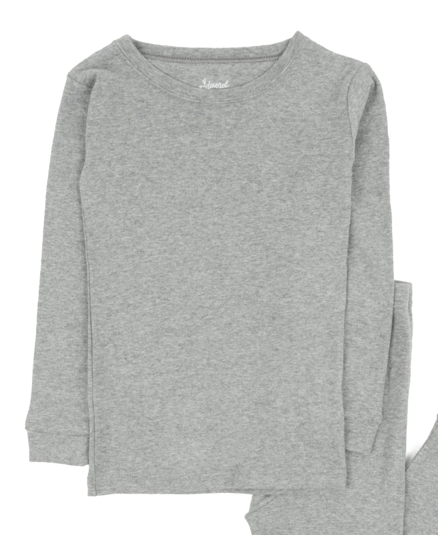 Toddler Matching Family Two Piece Cotton Long Sleeve Solid Color Pajamas 2T-5T