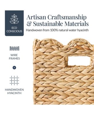 Scalloped in Hyacinth Storage Basket Set of 5