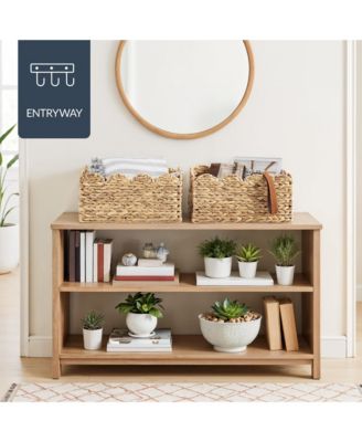 Scalloped Shelf Baskets, Woven Storage Bins, 2 Pack