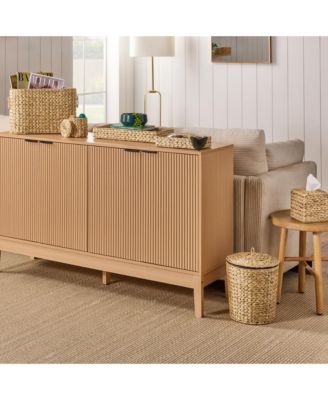 6-Pc Water Hyacinth Bathroom Storage Set, Includes Trays, Trash Bin, Toilet Paper Storage, Tissue Box Cover, Garbage Can