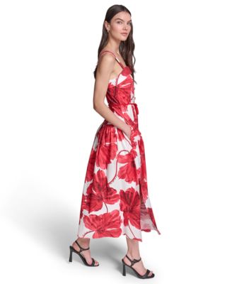 open lace back dress KARL LAGERFELD Paris Women's Shirt Dress, Apple Red, 8 at Amazon Women's  Clothing store