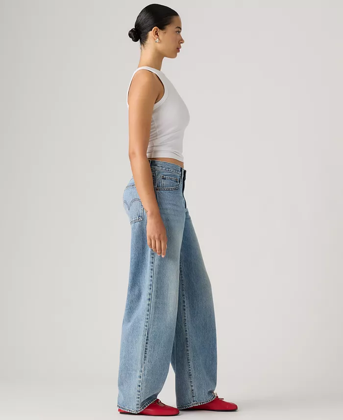 Women's Mid-Rise Middy Balloon Jeans - thumbnail 3