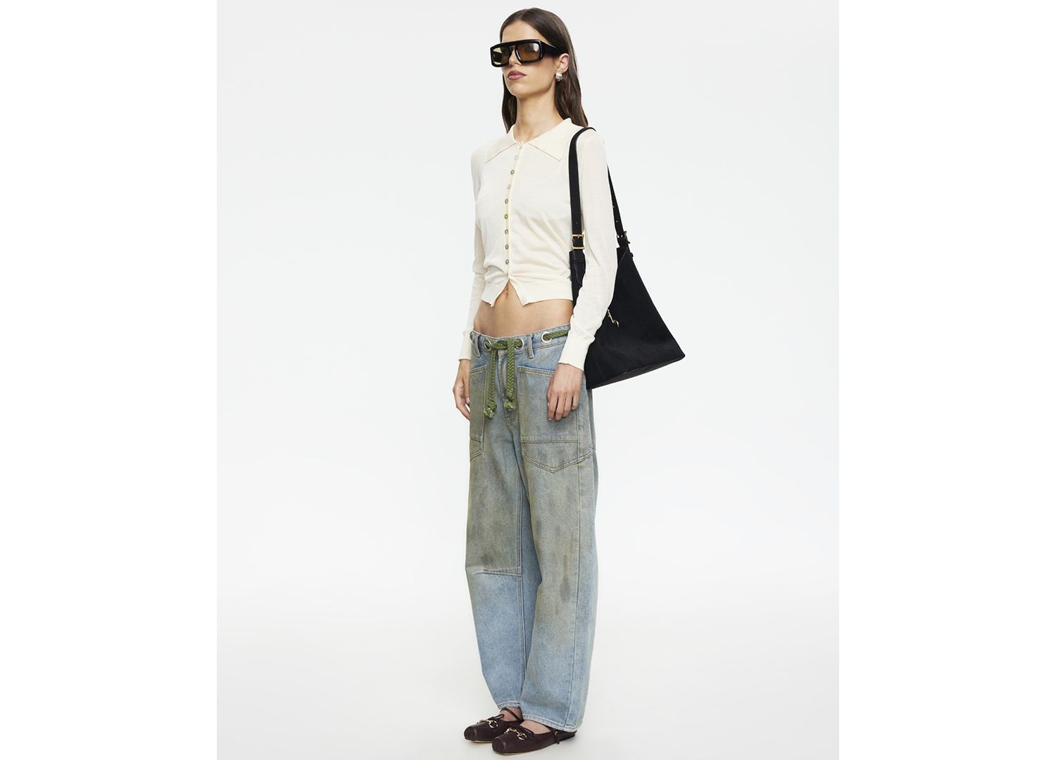 Women's Rush Hour Tie-Front Side Jeans