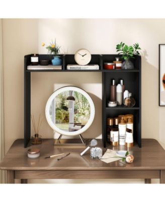 3-Tier Desktop Bookshelf with 4 Shelves, 37 x 10 x 29