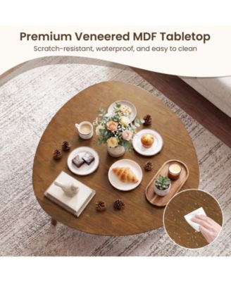 Farmhouse 35.5 in Round Dining Table in Rubber Wood for 4 People