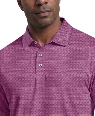 Men's Jacquard Micro Golf Polo Shirt