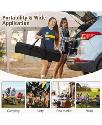 13 x 11.5 ft Hexagon Pop Up Canopy with Height Adjustable Legs