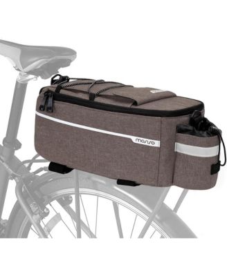 Bike Rack Cooler Bag Insulated Waterproof Bicycle Trunk Bag Rear Seat Pannier with Bottle Holder for Food Delivery Picnic Commuting