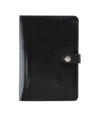 Men's Zaiden Italian Cortina Leather Snap Closure Passport Wallet
