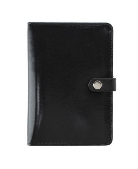 Мужской кошелёк TRAFALGAR Zaiden Italian Cortina Leather Snap Closure Passport Wallet, цвет: Чёрный