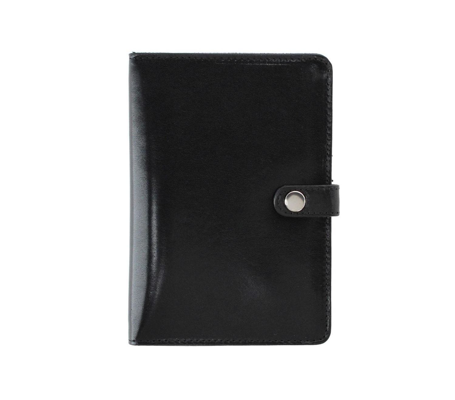 Men's Zaiden Italian Cortina Leather Snap Closure Passport Wallet