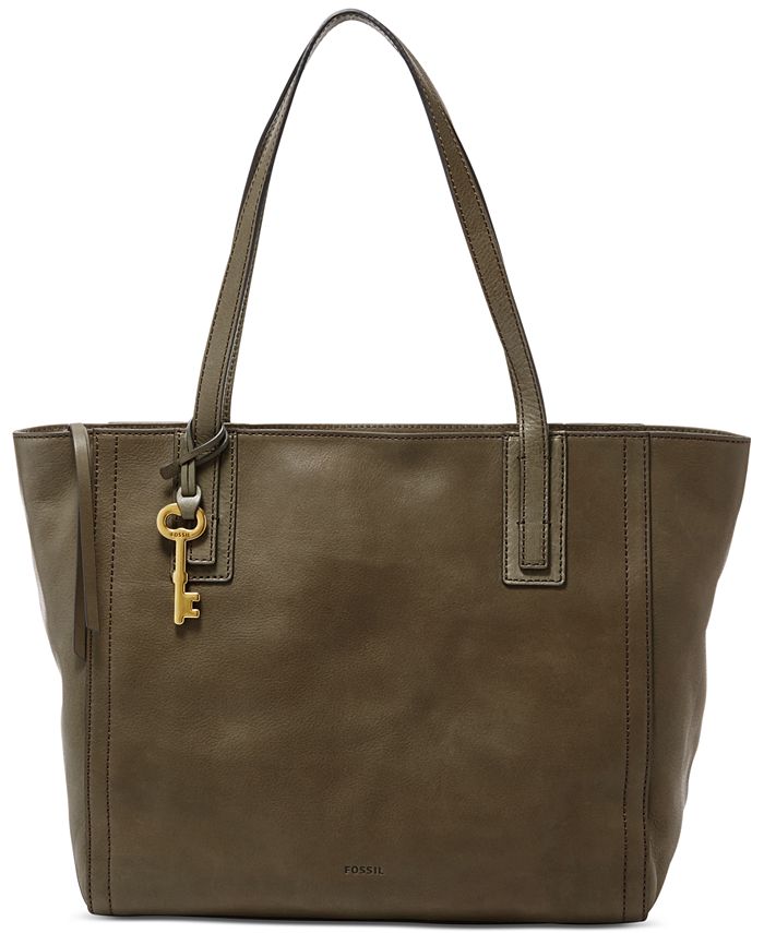 Fossil Emma Leather Tote - Macy's